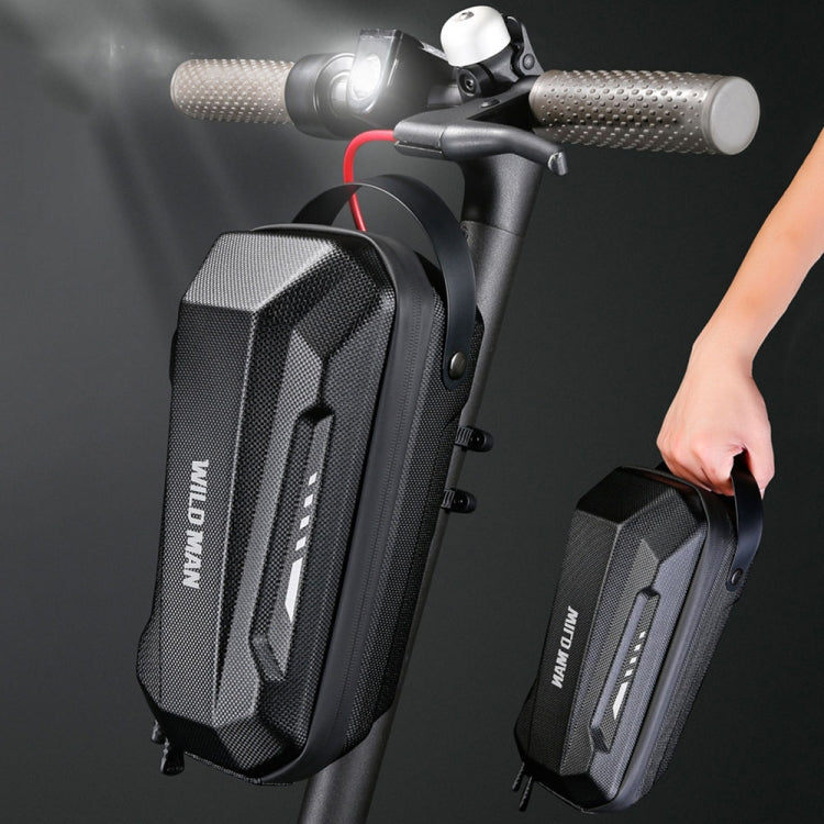 WILD MAN Scooter EVA Hard Shell Front Bag Folding Bicycle Quick Release Hanging Bag, GD9X 2L, GD9X Plus 3L