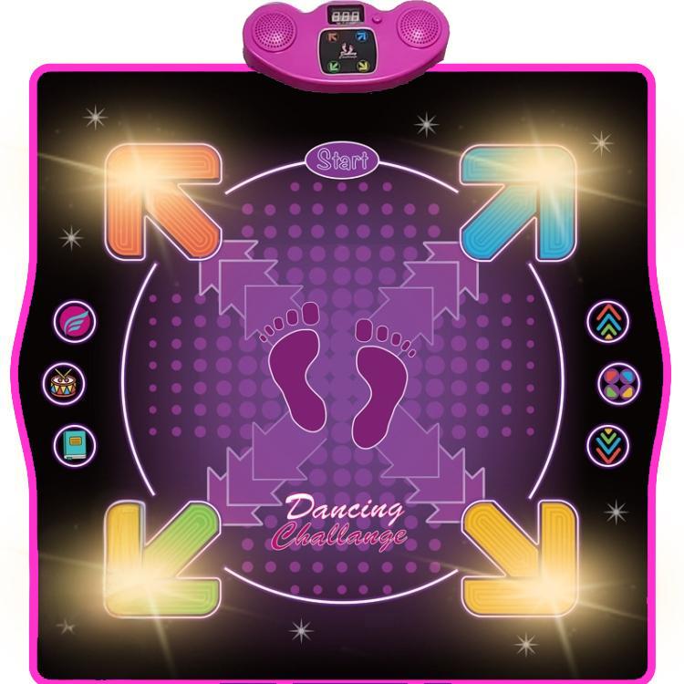 Bluetooth Electronic Dance Mat Children Music Dance Pad, Basic Without Microphone, Lighting Type
