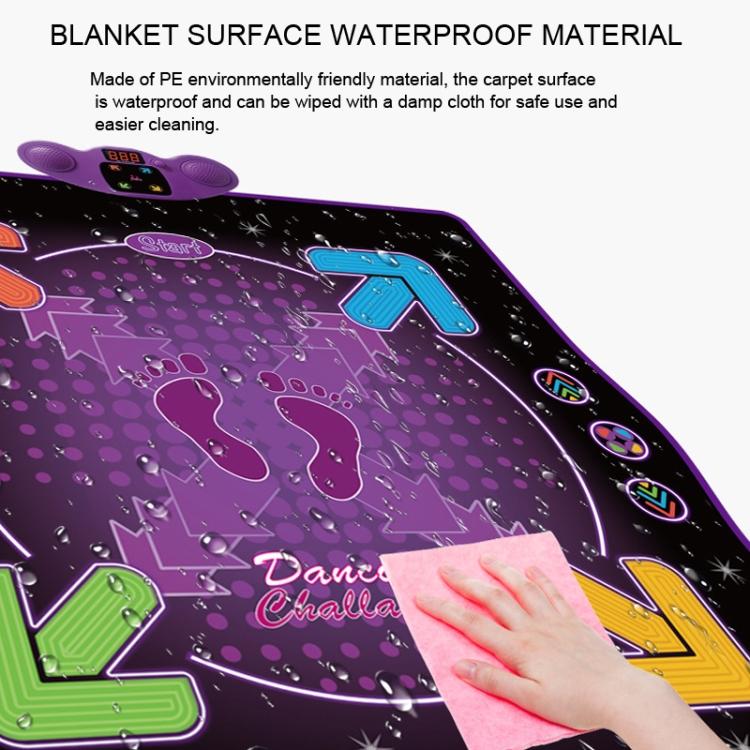 Bluetooth Electronic Dance Mat Children Music Dance Pad, Lighting Type