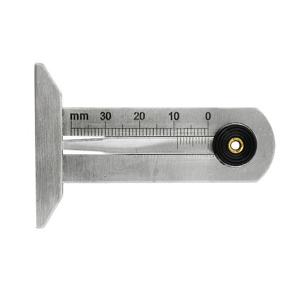 Stainless Steel Tire Tread Vernier Depth Gauge, 0-30mm, 0-50mm, 0-60mm