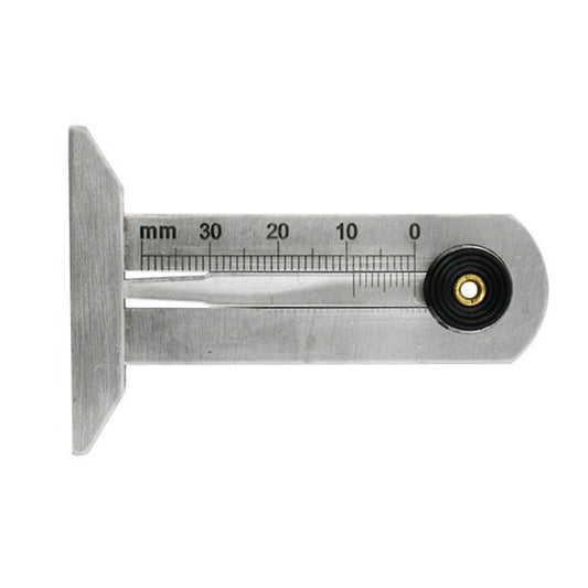 Stainless Steel Tire Tread Vernier Depth Gauge, 0-30mm, 0-50mm, 0-60mm