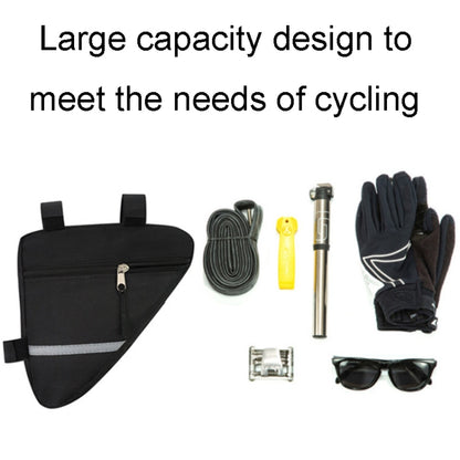 7 inch Bicycle Triangle Bag Outdoor Sports Cycling Gear Storage Bag, Without Water Cup Bag, With Water Cup Bag