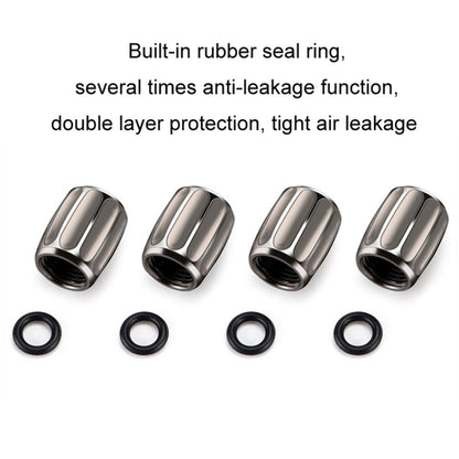 4pcs/set Metal Anti-theft Tyre Core Valve Personalised Conversion Cap, Colorful