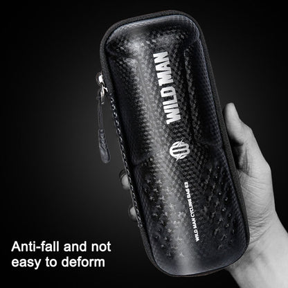 WILD MAN E3 EVA Hard Shell Bicycle Tool Storage Bag Cycling Equipment, E3 (Carbon Pattern)