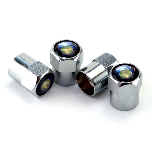 4 pièces/ensemble bouchons de valve de pneu en métal étiquetés pour voiture, couvercles de valve universels modifiés, étiquetés pour voiture