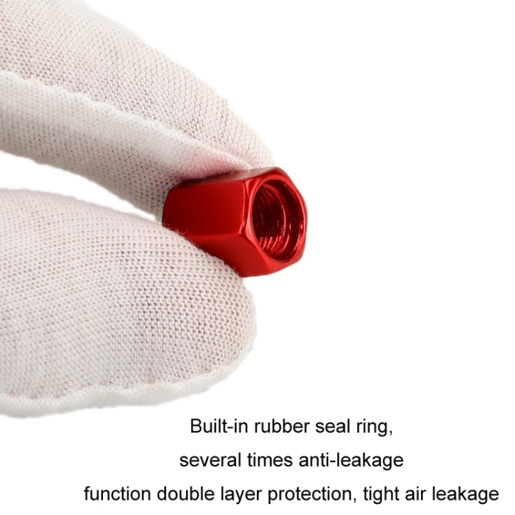 4pcs/set Skull Metal Car Tire Universal Modified Aluminum Alloy Valve Cap, Black, Silver, Red