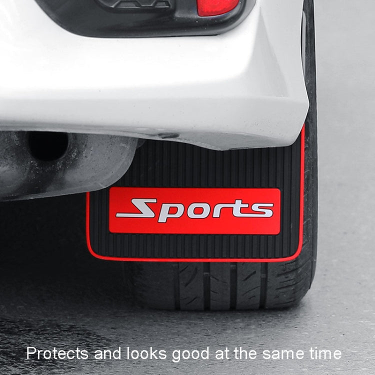 2pcs Car Tire Mud Flap Modification Plastic Anti-Splash Mud Flap, Sports, Cat Eye, Large Sports, Large Blank