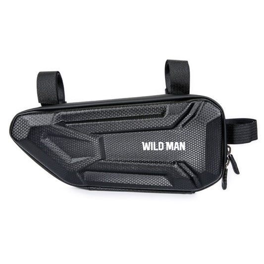 WILD MAN XT4 Sac de vélo triangle à coque rigide en EVA 1,2 L, sac latéral pour véhicule électrique, XT4 (Soleil), XT4 (Sergé)