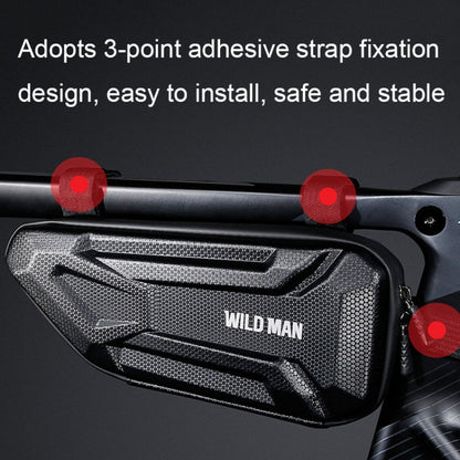 WILD MAN XT4 1.2L EVA Hard Shell Bicycle Triangle Bag Electric Vehicle Side Bag, XT4 (Sun), XT4 (Twill)