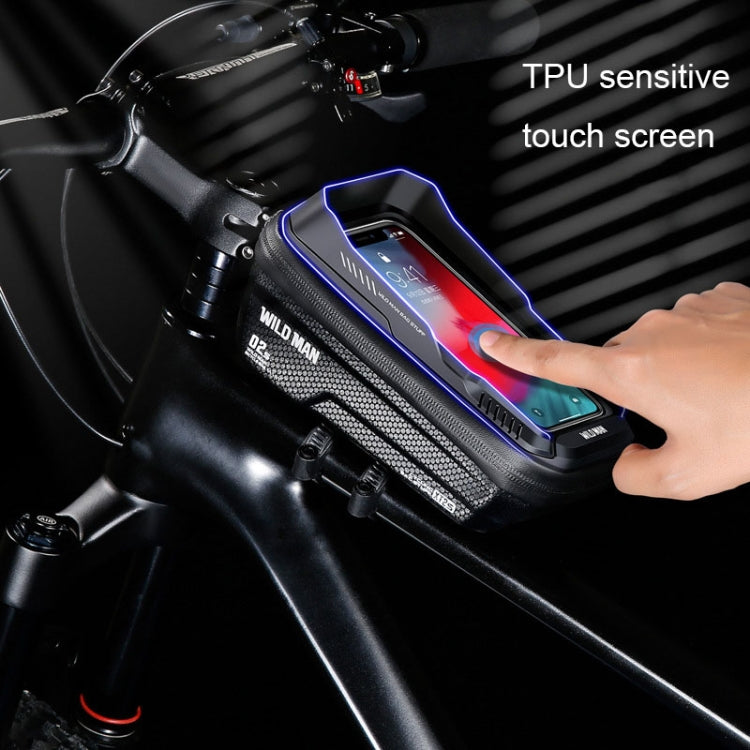 WILD MAN XT2S 1L EVA Hard Shell Mountain Bike Front Beam Bag Cycling Waterproof Phone Bag, XT2S
