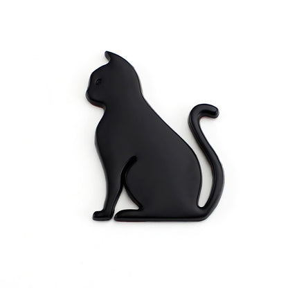3D Cute Car Decoration Body Scratch Blocking Sticker, Black Cat