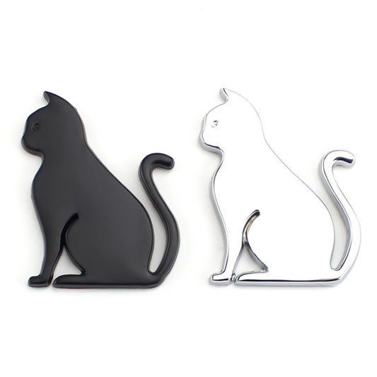Pegatina 3D para coche, diseño de gato negro, para proteger la carrocería contra arañazos.