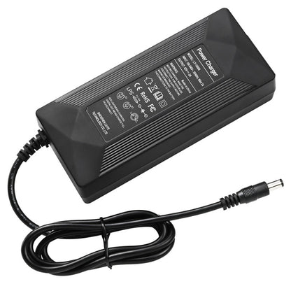 Chargeur de batterie au lithium 42V 2A pour vélo électrique et scooter avec 4 câbles adaptateurs, prise US, prise EU, prise UK, prise AU