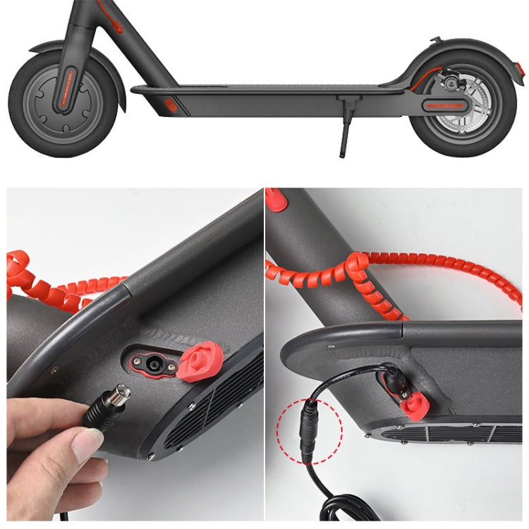 Chargeur de batterie au lithium 42V 2A pour vélo électrique et scooter avec 4 câbles adaptateurs, prise US, prise EU, prise UK, prise AU