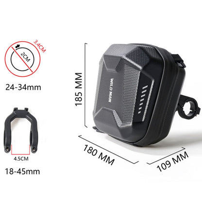 WILD MAN E18 2L EVA Hard Shell Bicycle Waterproof Front Bag Multifunctional Quick Release Hanging Bag, E18