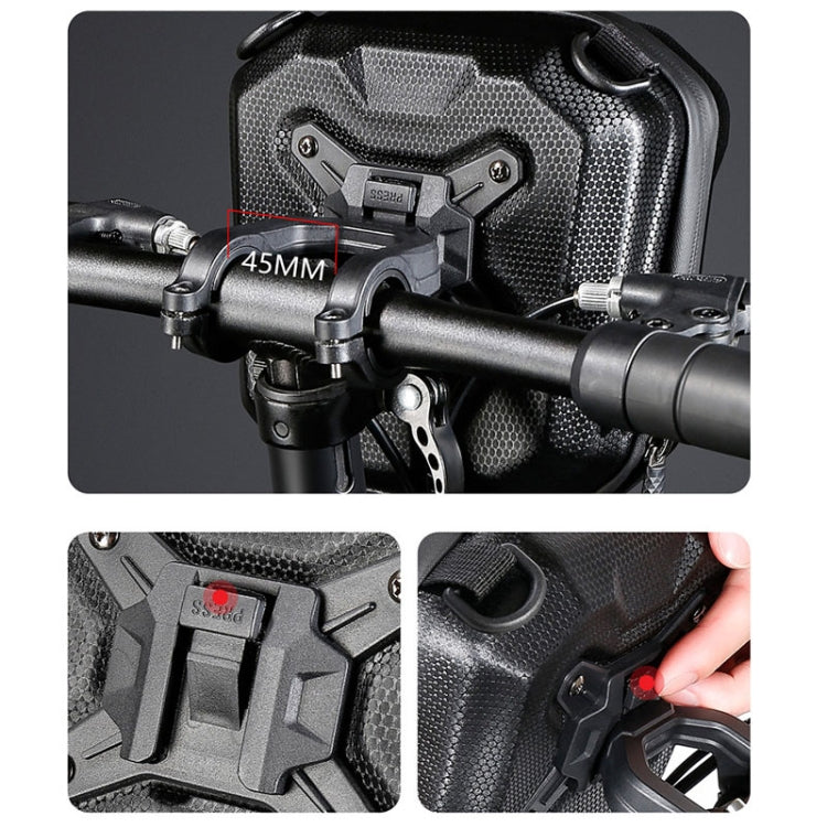 WILD MAN E18 2L EVA Hard Shell Bicycle Waterproof Front Bag Multifunctional Quick Release Hanging Bag, E18