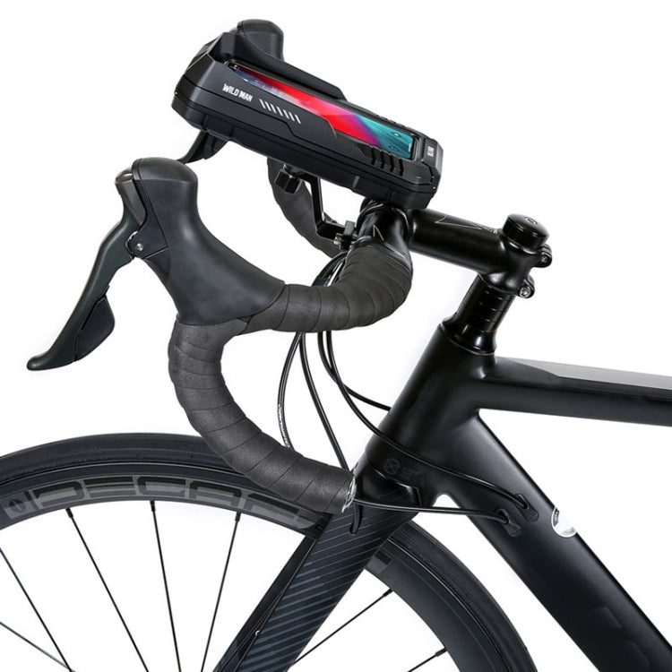 WILD MAN FK1 0.5L Mountain Bike Waterproof Phone Touch Screen Handlebar Bag Bike Holder Bag, FK1