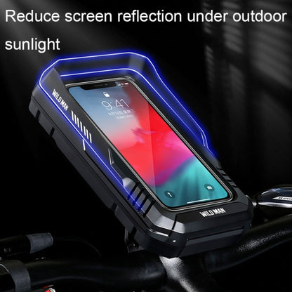 WILD MAN FK1 0.5L Mountain Bike Waterproof Phone Touch Screen Handlebar Bag Bike Holder Bag, FK1