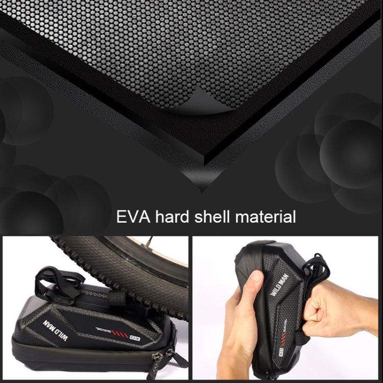 WILD MAN X1 1L EVA Hard Shell Bicycle Phone Touch Screen Handlebar Bag Waterproof Cycling Bag, X1 1L (Red)