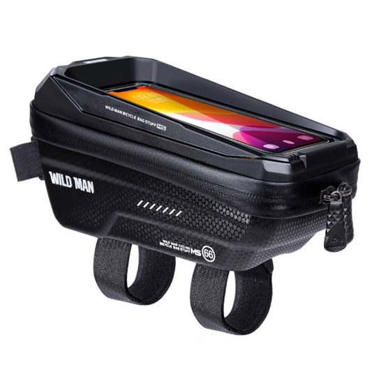 WILD MAN MS66 1.2L EVA Sac de vélo rigide à coque dure, sac de téléphone tactile pour cyclisme, MS66