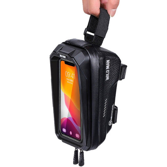 WILD MAN MS66 1.2L EVA Sac de vélo rigide à coque dure, sac de téléphone tactile pour cyclisme, MS66