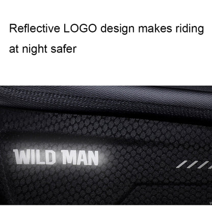 WILD MAN MS66 1.2L EVA Hard Shell Bicycle Front Beam Bag Cycling Touch Screen Phone Bag, MS66