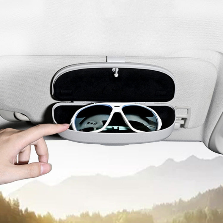 MCPP Car Multifunctional Glasses Case Car Visor Card Storage Sunglasses Holder