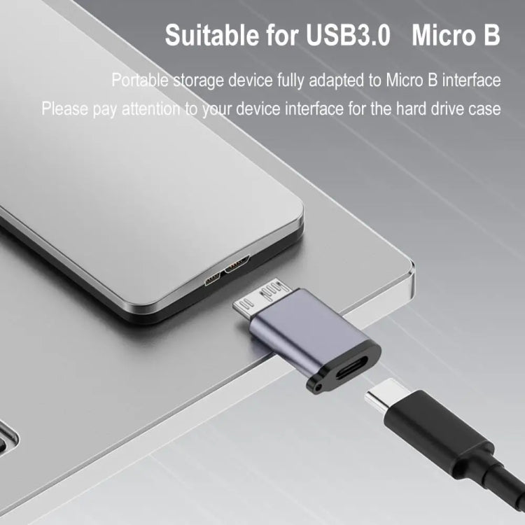 Micro B Male Adapter USB Link HDD Enclosure Interface Converter, USB Female Transfer, Type-C Female Transfer, USB Male Transfer, Type-C Male Transfer