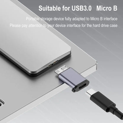 Adaptateur Micro B mâle Convertisseur d'interface de boîtier de disque dur USB Link, Transfert USB femelle, Transfert Type-C femelle, Transfert USB mâle, Transfert Type-C mâle