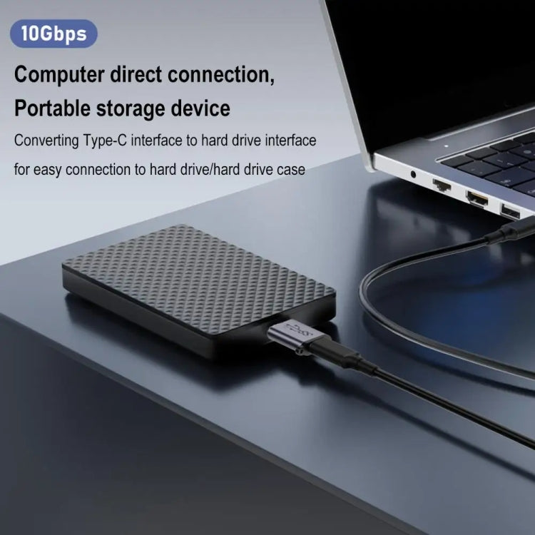 Adaptateur Micro B mâle Convertisseur d'interface de boîtier de disque dur USB Link, Transfert USB femelle, Transfert Type-C femelle, Transfert USB mâle, Transfert Type-C mâle