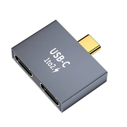 Type-C Docking Station Computer Charging Data Port Power Adapter, 2 x Type-C Female to Type-C Male
