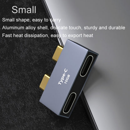 Type-C Docking Station Computer Charging Data Port Power Adapter, 2 x Type-C Female to Type-C Male