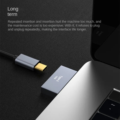 Type-C Docking Station Computer Charging Data Port Power Adapter, 2 x Type-C Female to Type-C Male