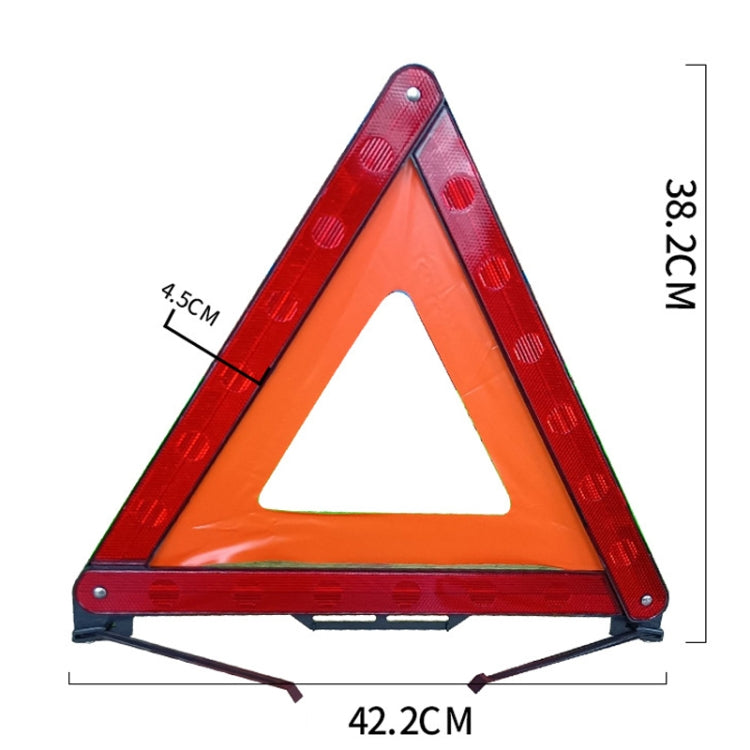 Foldable Car Warning Sign Tripod Automobile Emergency Reflective Triangular Holder