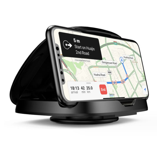 Support de téléphone portable pour tableau de bord de voiture à ventouse rotatif à 360 degrés
