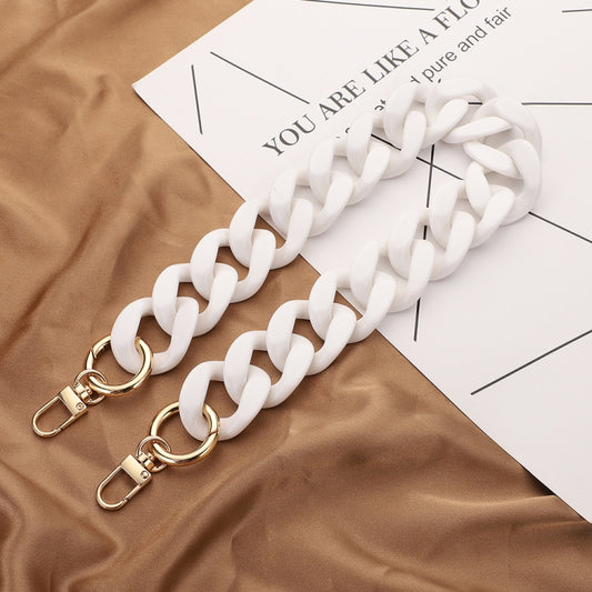 Acrylic Mobile Phone Chain Lanyard Messenger Handbags Belts With Spacer, L202-BS-40cm, L202-BS-60cm, L202-HS-40cm, L202-HS-60cm, L202-TM-40cm, L202-TM-60cm