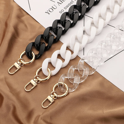 Acrylic Mobile Phone Chain Lanyard Messenger Handbags Belts With Spacer, L202-BS-40cm, L202-BS-60cm, L202-HS-40cm, L202-HS-60cm, L202-TM-40cm, L202-TM-60cm