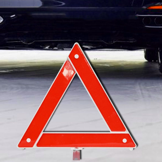 Car Storage Foldable Tripod Warning Plaque Car Emergency Warning Sign, 28 x 24cm