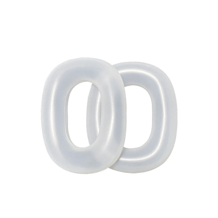 For AirPods Max Headphones Ear Cap Cover Replacement Part, Transparent Black, Transparent, Transparent Purple