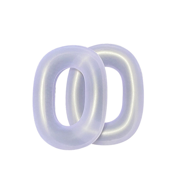 For AirPods Max Headphones Ear Cap Cover Replacement Part, Transparent Black, Transparent, Transparent Purple