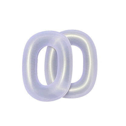 For AirPods Max Headphones Ear Cap Cover Replacement Part, Transparent Black, Transparent, Transparent Purple