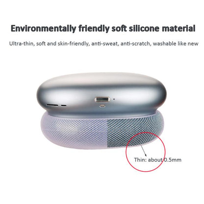 For AirPods Max Headphones Ear Cap Cover Replacement Part, Transparent Black, Transparent, Transparent Purple