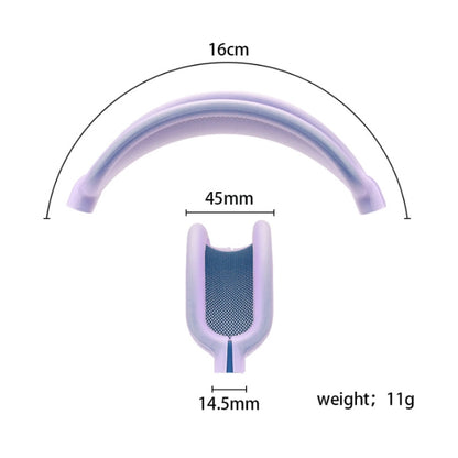 For AirPods Max Headphones Head Beam Replacement Part, Transparent Black, Transparent, Transparent Pink