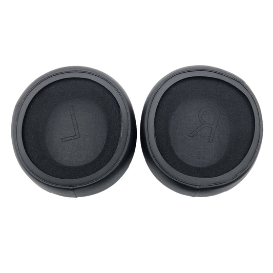 1pair For Microsoft Xbox Series Headphones Leather Foam Cover Earmuffs, Leather Black