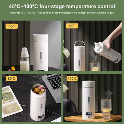 300W 500ml Electric Heating Water Cup Smart Boiling Kettle Temperature Control Kettle