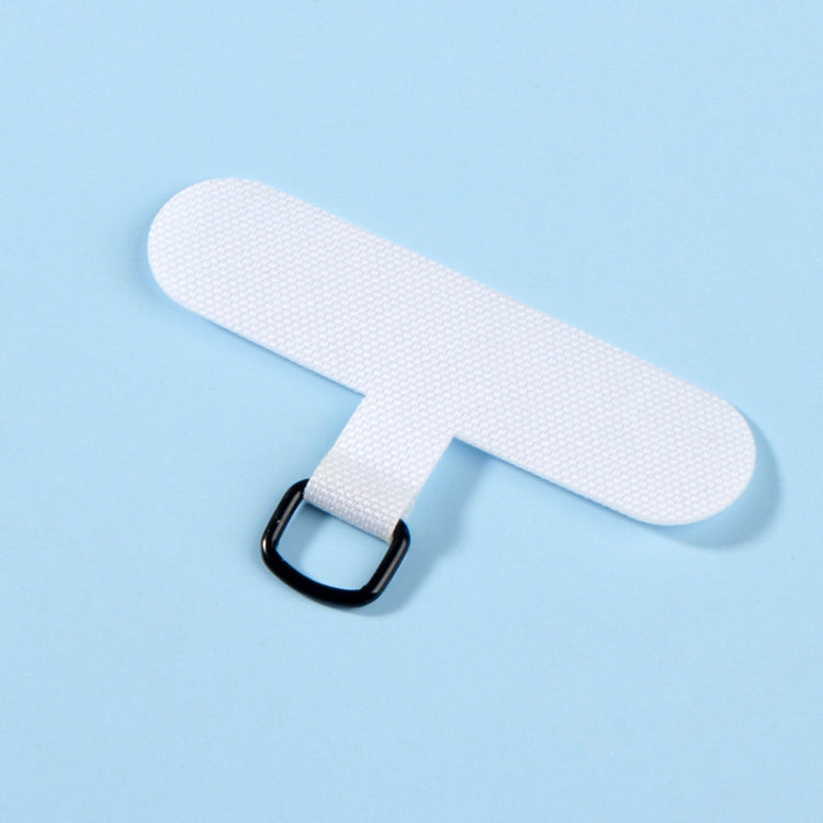 3pcs Mobile Phone Gasket Fixed Lanyard Clip, White, Orange, Dark Grey