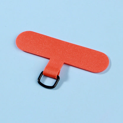 3pcs Mobile Phone Gasket Fixed Lanyard Clip, White, Orange, Dark Grey