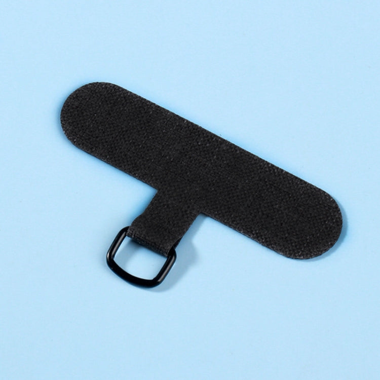 3pcs Mobile Phone Gasket Fixed Lanyard Clip, White, Orange, Dark Grey