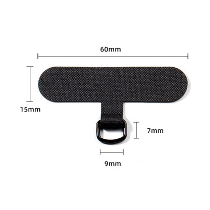 3pcs Mobile Phone Gasket Fixed Lanyard Clip, White, Orange, Dark Grey