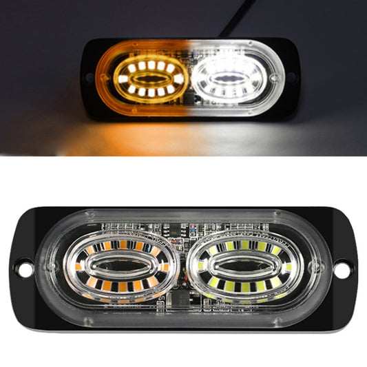 Feu d'avertissement latéral de voiture 12 W, lumière stroboscopique 24 LED